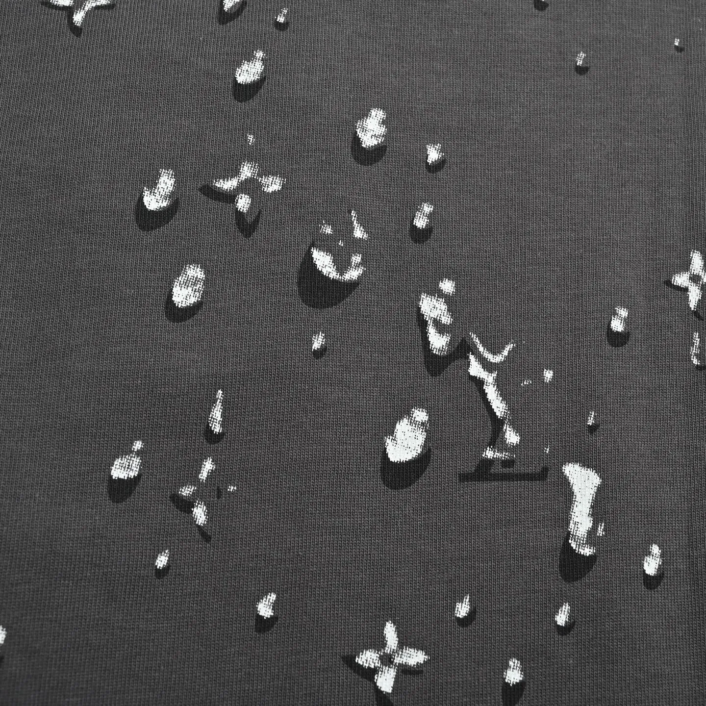 Louis Vuitton/Louis Vuitton 26ss 3D presbyopia water drop print short sleeves